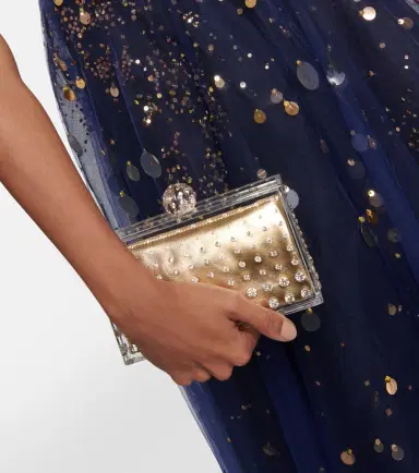 Aquazzura Tequila crystal-embellished clutch | Thumbnail 5