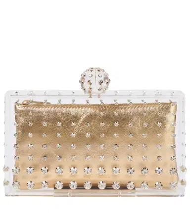 Aquazzura Tequila crystal-embellished clutch | Thumbnail 1