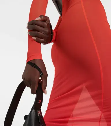 Courreges Courrèges Gradient semi-sheer midi dress | Thumbnail 2