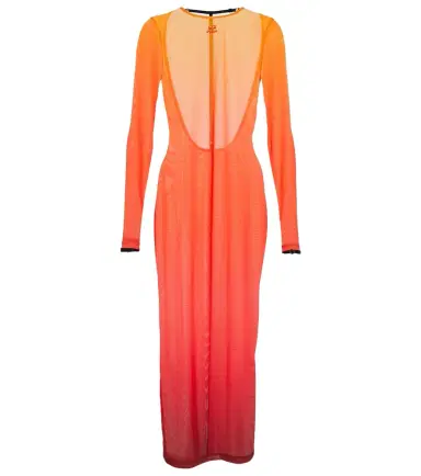 Courreges Courrèges Gradient semi-sheer midi dress | Thumbnail 1