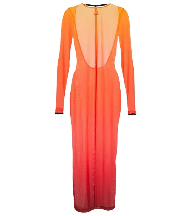 Courreges Courrèges Gradient semi-sheer midi dress