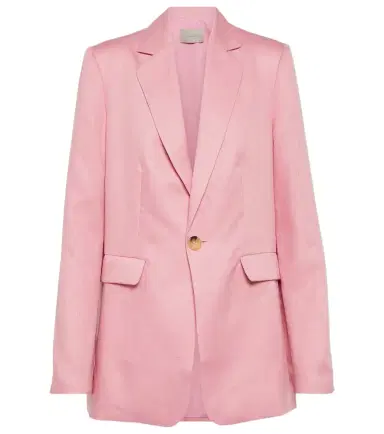 ASCENO Azores single-breasted linen blazer | Thumbnail 1
