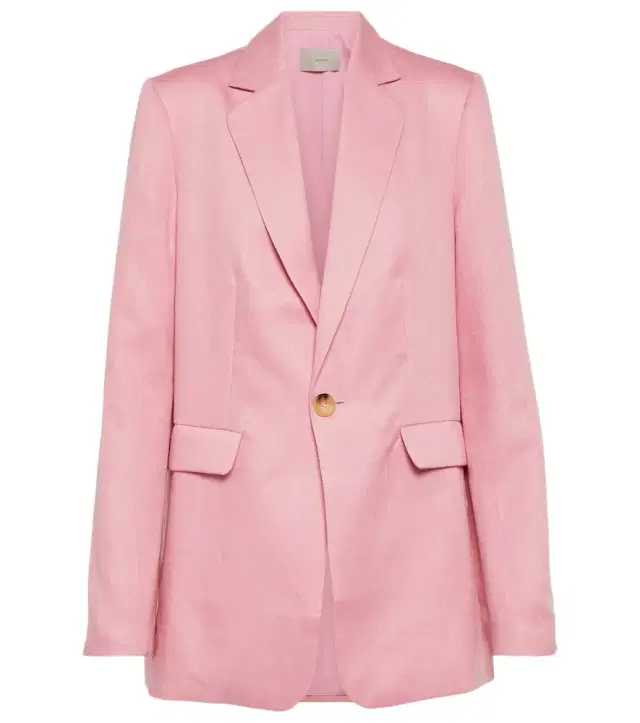 ASCENO Azores single-breasted linen blazer