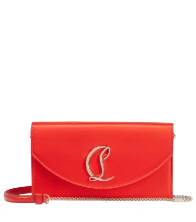 Christian Louboutin Loubi54 Small satin crossbody clutch | Thumbnail 1 Christian Louboutin Loubi54 Small satin crossbody clutch | Thumbnail 1