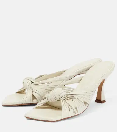 Souliers Martinez Alcala leather mules | Thumbnail 2