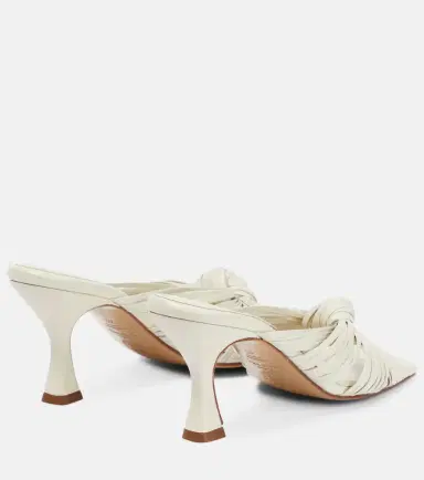 Souliers Martinez Alcala leather mules | Thumbnail 4