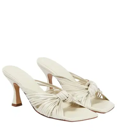 Souliers Martinez Alcala leather mules | Thumbnail 1