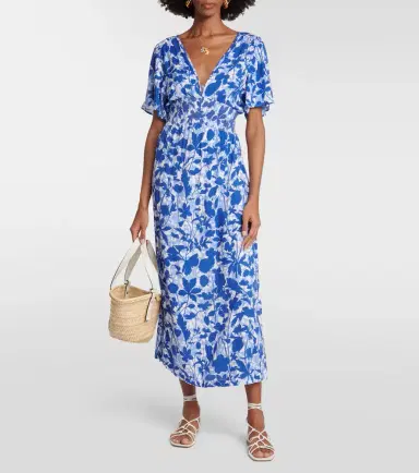 Heidi Klein Tuscany floral midi dress | Thumbnail 5