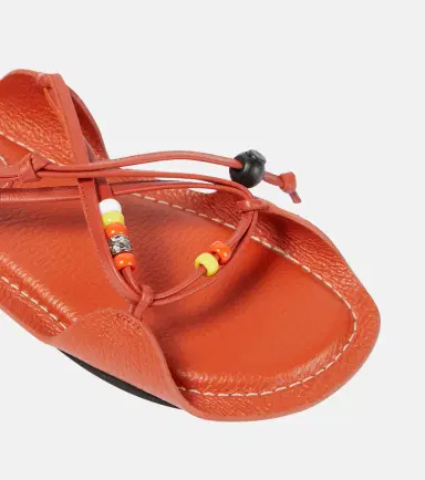 Marni X No Vacancy Inn beaded leather sandals | Thumbnail 4