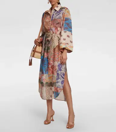 Zimmermann Devi printed silk midi dress | Thumbnail 4 Zimmermann Devi printed silk midi dress | Thumbnail 4