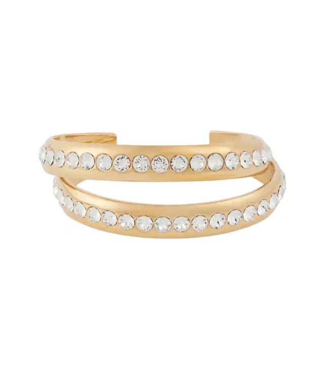 Amina Muaddi Jahleel crystal-embellished bangle