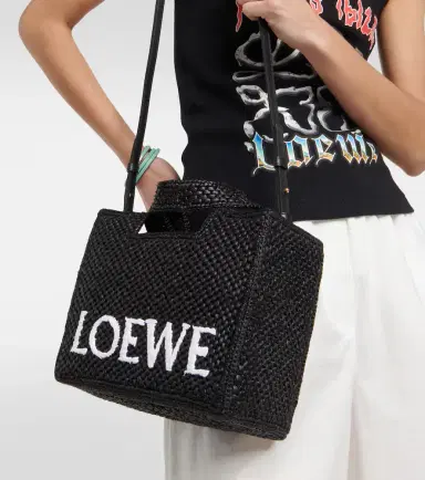 Loewe Paula's Ibiza Small logo top-handle bag | Thumbnail 2 Loewe Paula's Ibiza Small logo top-handle bag | Thumbnail 2
