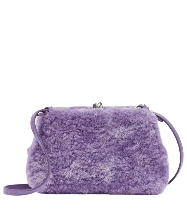 Jil Sander Goji Micro shearling shoulder bag