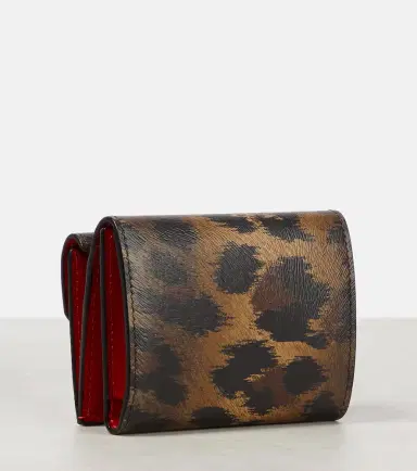 Christian Louboutin CL debossed leopard-print leather wallet | Thumbnail 2