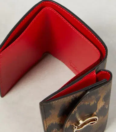 Christian Louboutin CL debossed leopard-print leather wallet | Thumbnail 3