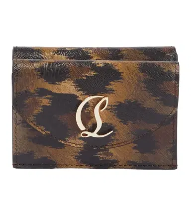 Christian Louboutin CL debossed leopard-print leather wallet | Thumbnail 1