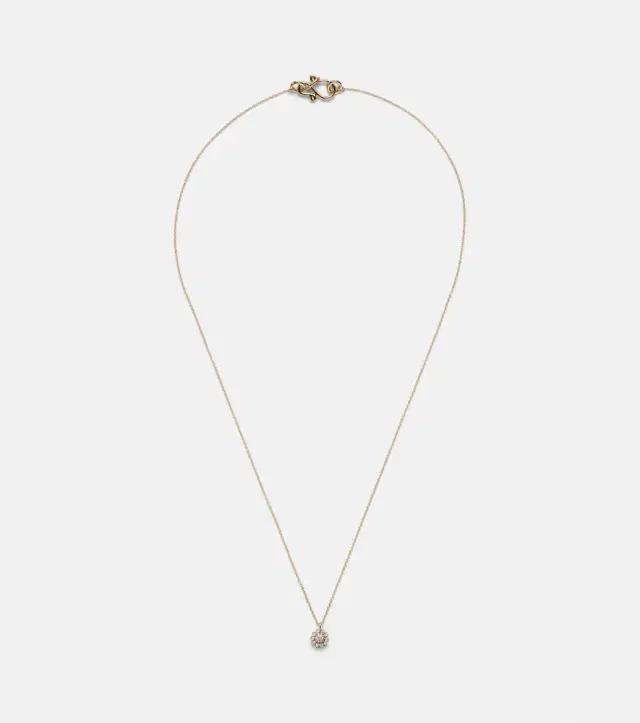 Sophie Bille Brahe Soleil Simple 18kt gold necklace with diamonds
