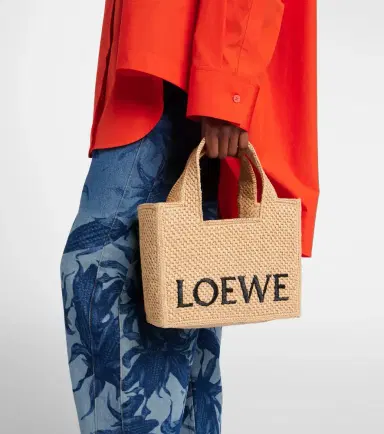 Loewe Paula's Ibiza Small logo raffia top-handle bag | Thumbnail 4