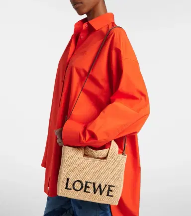 Loewe Paula's Ibiza Small logo raffia top-handle bag | Thumbnail 6