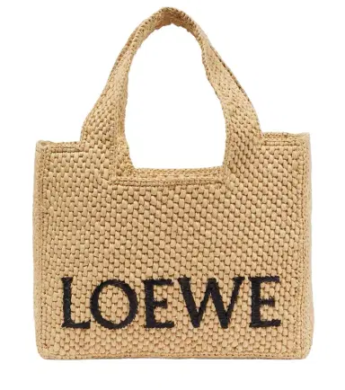 Loewe Paula's Ibiza Small logo raffia top-handle bag | Thumbnail 1
