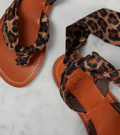 Christian Louboutin Niloo du Désert leopard-print satin sandals | Thumbnail 4 Christian Louboutin Niloo du Désert leopard-print satin sandals | Thumbnail 4