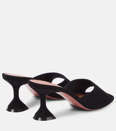 Amina Muaddi Lupita suede mules | Thumbnail 3