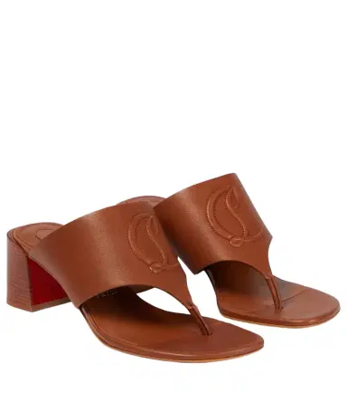 Christian Louboutin CL Tongamule leather sandals | Thumbnail 1