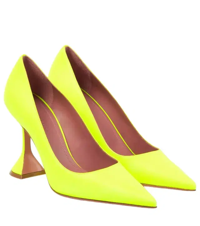 Amina Muaddi Ami leather pumps