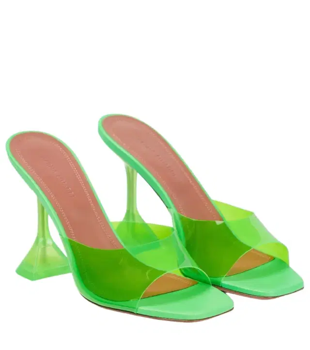Amina Muaddi Lupita PVC mules