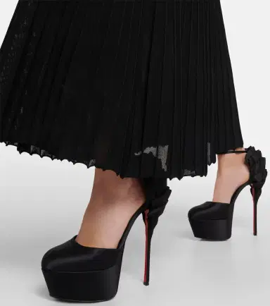 Christian Louboutin Maria Frou Alta satin platform pumps | Thumbnail 3