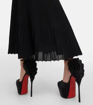 Christian Louboutin Maria Frou Alta satin platform pumps | Thumbnail 4