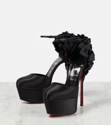 Christian Louboutin Maria Frou Alta satin platform pumps | Thumbnail 5