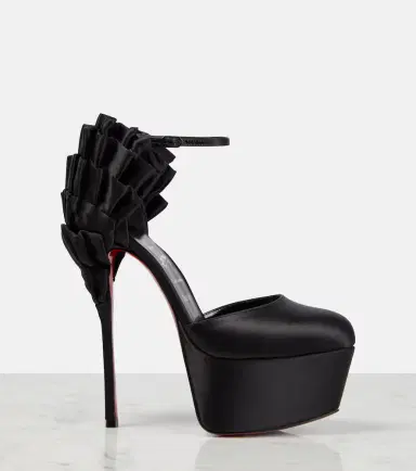 Christian Louboutin Maria Frou Alta satin platform pumps | Thumbnail 6