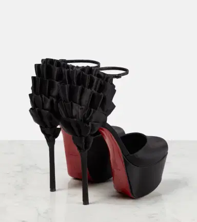 Christian Louboutin Maria Frou Alta satin platform pumps | Thumbnail 7