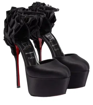 Christian Louboutin Maria Frou Alta satin platform pumps | Thumbnail 1