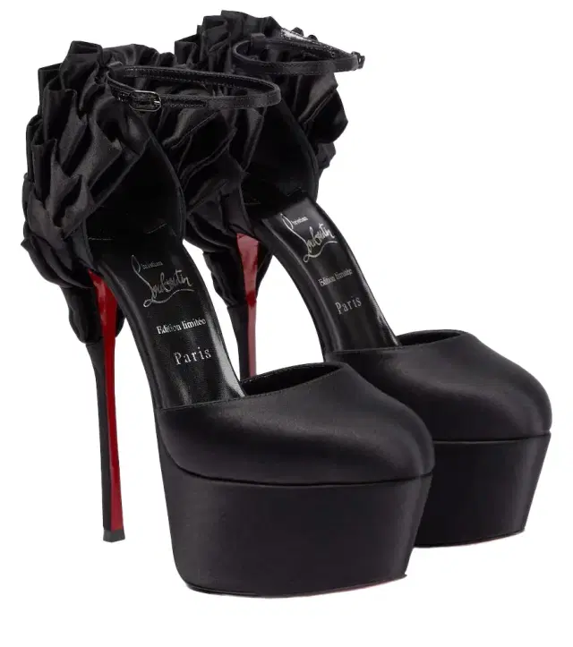 Christian Louboutin Maria Frou Alta satin platform pumps