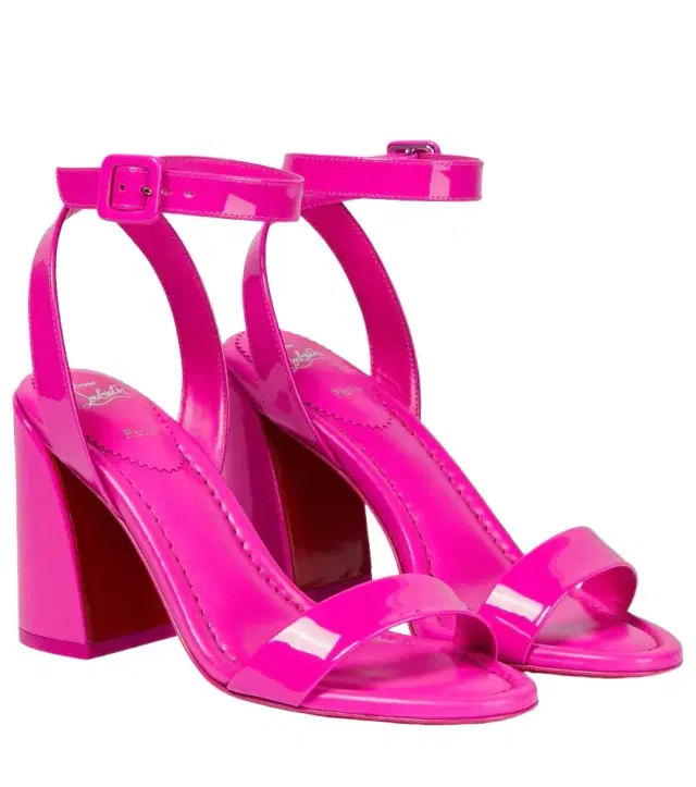 Christian Louboutin Miss Sabina 85 patent leather sandals