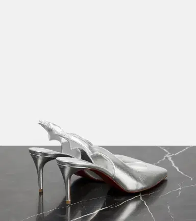 Christian Louboutin Leather slingback pumps | Thumbnail 2