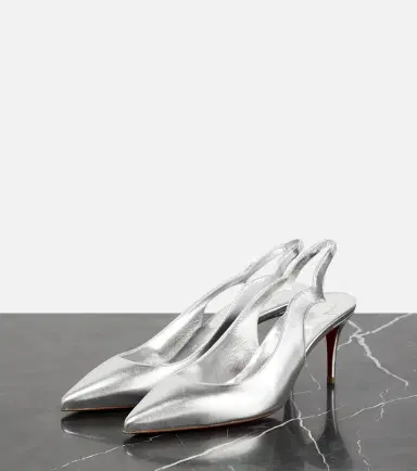 Christian Louboutin Leather slingback pumps | Thumbnail 3