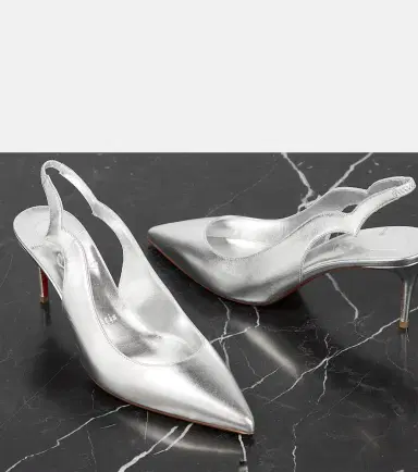 Christian Louboutin Leather slingback pumps | Thumbnail 4