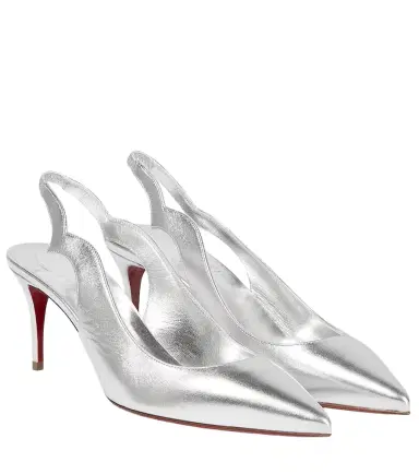Christian Louboutin Leather slingback pumps | Thumbnail 1