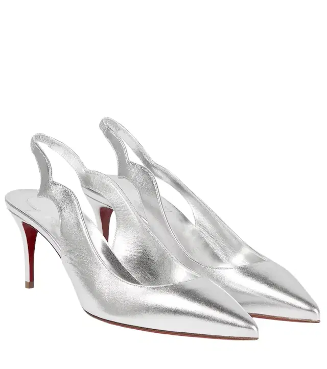 Christian Louboutin Leather slingback pumps