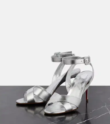 Christian Louboutin Mariza 85 metallic leather sandals | Thumbnail 3 Christian Louboutin Mariza 85 metallic leather sandals | Thumbnail 3