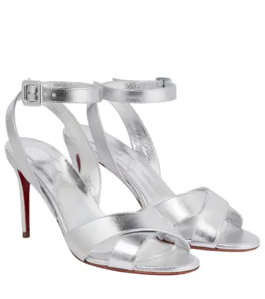 Christian Louboutin Mariza 85 metallic leather sandals | Thumbnail 1 Christian Louboutin Mariza 85 metallic leather sandals | Thumbnail 1
