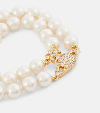 Vivienne Westwood Graziella embellished faux pearl bracelet | Thumbnail 3
