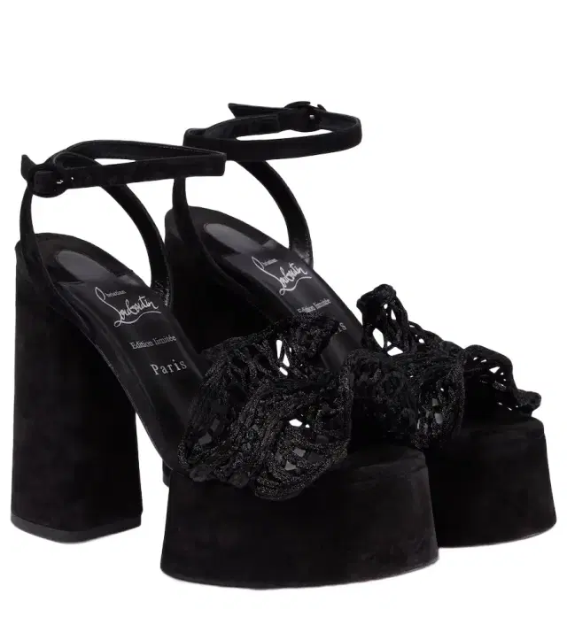 Christian Louboutin Deia Frou Alta macramé sandals