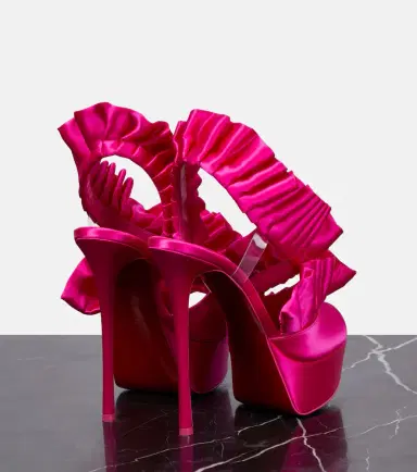 Christian Louboutin Froufrou Alta 150 satin sandals | Thumbnail 3 Christian Louboutin Froufrou Alta 150 satin sandals | Thumbnail 3