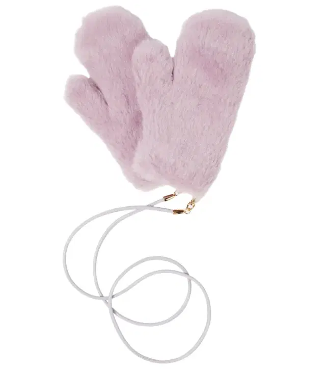 Max Mara Ombrato teddy mittens