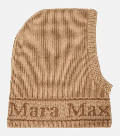 Max Mara Gong logo wool ski mask | Thumbnail 2