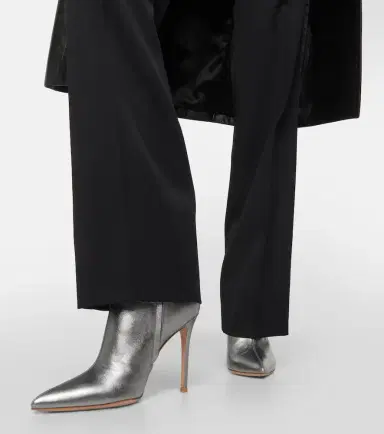 Gianvito Rossi Metallic leather ankle boots | Thumbnail 5
